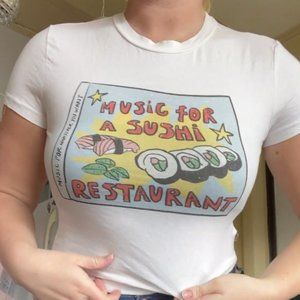 White T Shirt with Design